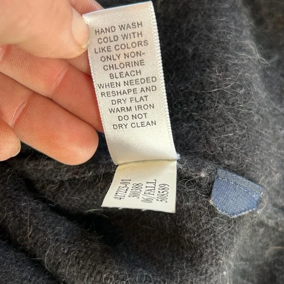 Banana Republic Womens Jacket XS Gray Alpaca Wool Blend Preppy Coat Y2K 17099x - Picture 6 of 9